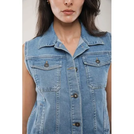 Veste Sans Manches Fer Forgé - MAZIJ