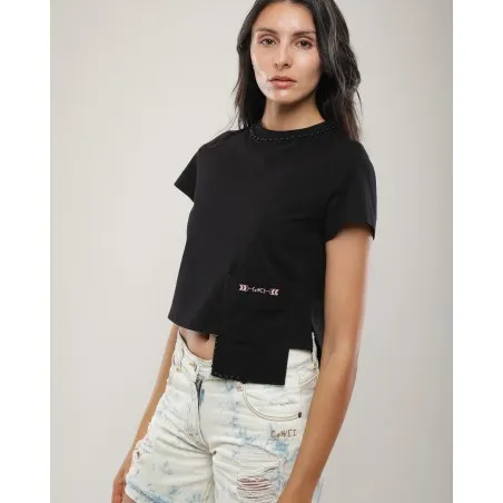 Crop Top Signature Mazij Noir - MAZIJ