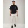 T-shirt Noir Broderie Berbère – Détails Denim - MAZIJ