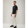 T-shirt Noir Broderie Berbère – Détails Denim - MAZIJ