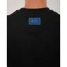 T-shirt Noir Broderie Berbère – Détails Denim - MAZIJ