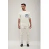 T-shirt Brodé Écru Mémoire Vive - MAZIJ