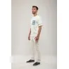 T-shirt Brodé Écru Mémoire Vive - MAZIJ