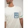 T-shirt Brodé Écru Mémoire Vive - MAZIJ