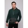 Sweatshirt Vert et Gris Homme - MAZIJ