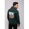 Sweatshirt Vert et Gris Homme - MAZIJ