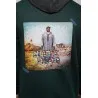 Sweatshirt Vert et Gris Homme - MAZIJ