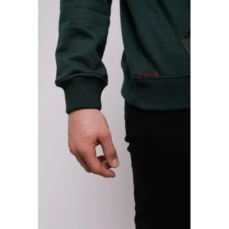 Sweatshirt Vert et Gris Homme - MAZIJ