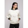 Sweatshirt Blanc – Vert Broderie Fer Forgé Tunisien - MAZIJ