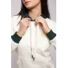 Sweatshirt Blanc – Vert Broderie Fer Forgé Tunisien - MAZIJ