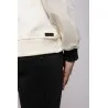 Sweatshirt Blanc – Vert Broderie Fer Forgé Tunisien - MAZIJ
