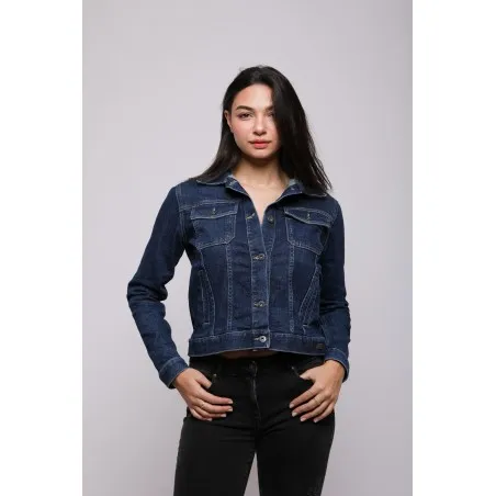 Veste Jean Femme Broderie Fer Forgé - MAZIJ