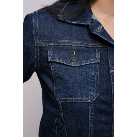 Veste Jean Femme Broderie Fer Forgé - MAZIJ
