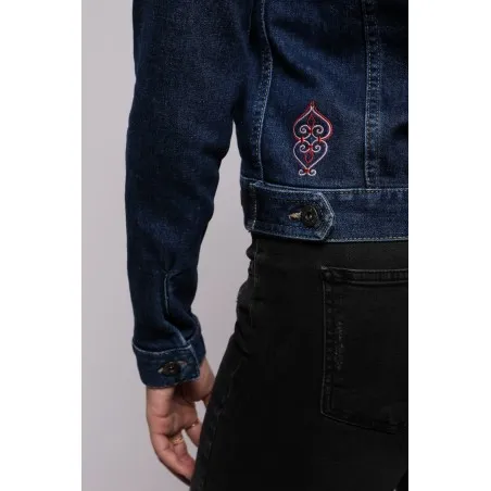 Veste Jean Femme Broderie Fer Forgé - MAZIJ