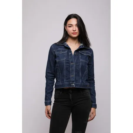 Veste Jean Femme Broderie Fer Forgé - MAZIJ