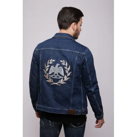 Veste Jean Homme Broderie Byzantine - MAZIJ