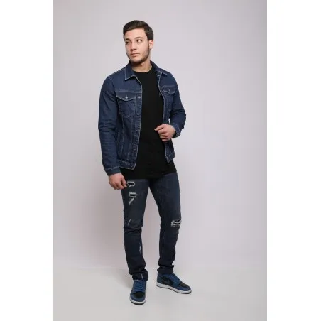Veste Jean Homme Broderie Byzantine - MAZIJ