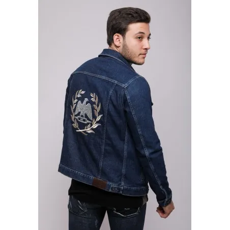 Veste Jean Homme Broderie Byzantine - MAZIJ