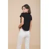 CROP-TOP NOIR AVEC POCHE - MAZIJ