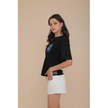 T-SHIRT OVERSIZE NOIR - MAZIJ
