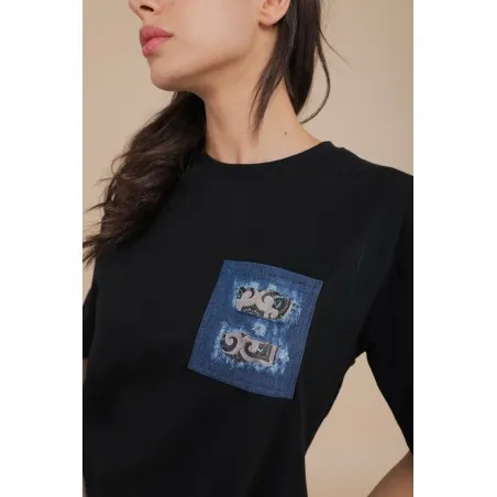 T-SHIRT OVERSIZE NOIR - MAZIJ