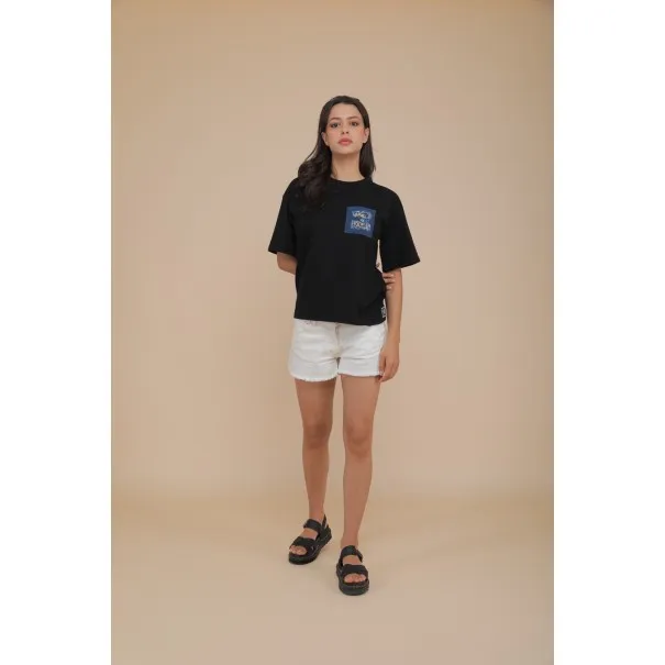 T-SHIRT OVERSIZE NOIR - MAZIJ