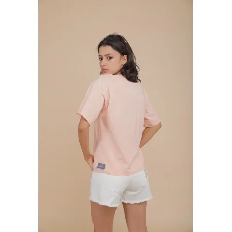 T-SHIRT OVERSIZE SAUMON - MAZIJ