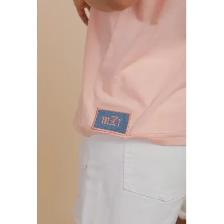 T-SHIRT OVERSIZE SAUMON - MAZIJ