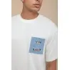 T-SHIRT OVERSIZE ECRU - IMPRESSION FAÏENCE - MAZIJ