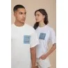 T-SHIRT OVERSIZE ECRU - IMPRESSION FAÏENCE - MAZIJ