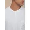 T-SHIRT BLANC AVEC POCHE - MAZIJ