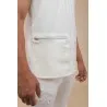 T-SHIRT ECRU SANS MANCHES - MAZIJ