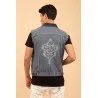VESTE JEAN SANS MANCHES - MAZIJ