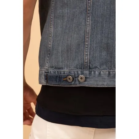 VESTE JEAN SANS MANCHES - MAZIJ