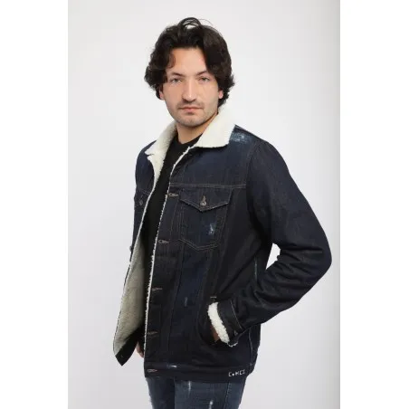 Veste jean homme avec doublure - MAZIJ