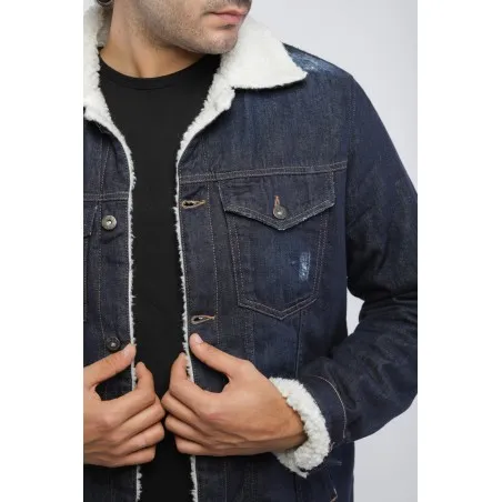 Veste jean homme avec doublure - MAZIJ