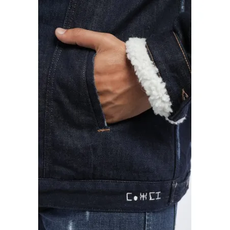 Veste jean homme avec doublure - MAZIJ