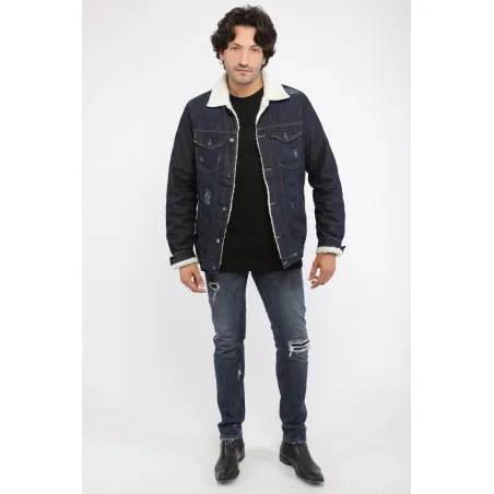 Veste jean homme avec doublure - MAZIJ