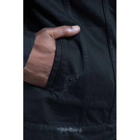 Veste Jean homme noire pièce unique - MAZIJ
