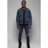Veste Jean homme bleu destroy - MAZIJ