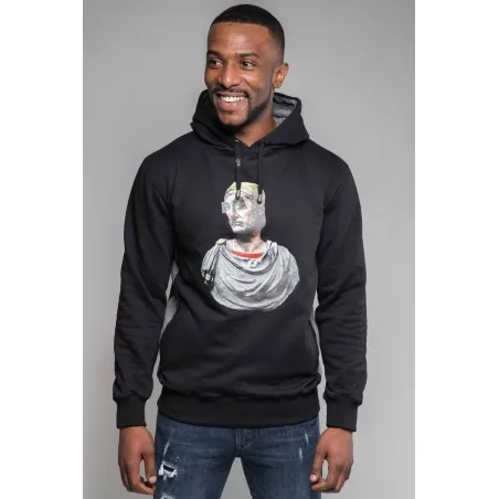 Sweatshirt noir et gris - MAZIJ
