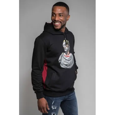 Sweatshirt noir et gris - MAZIJ