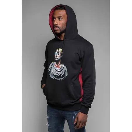 Sweatshirt noir et gris - MAZIJ