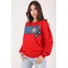 SWEATSHIRT ROUGE AVEC JEAN - MAZIJ