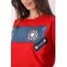 SWEATSHIRT ROUGE AVEC JEAN - MAZIJ