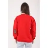 SWEATSHIRT ROUGE AVEC JEAN - MAZIJ