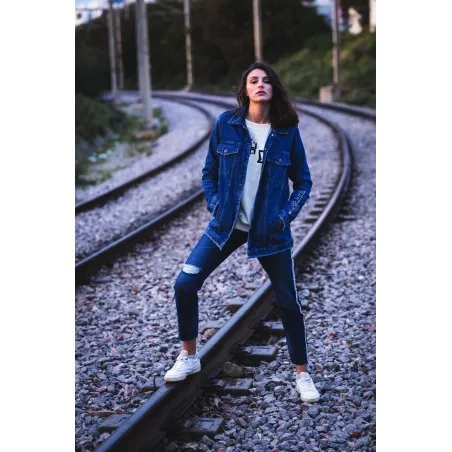 Veste en Jean Bleu - MAZIJ