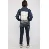 Veste jean femme avec des chaines - MAZIJ