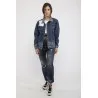Veste jean femme avec des chaines - MAZIJ