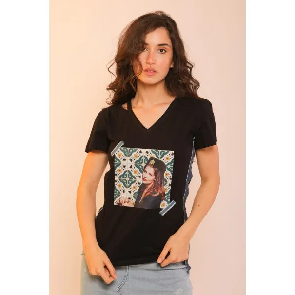 T-shirt Over size Laetitia Casta - MAZIJ